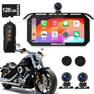 Universal Moto Carplay - 6.25 Pulgadas Inalámbrico Impermeable GPS Pantalla Táctil - Imagen 1 de 9