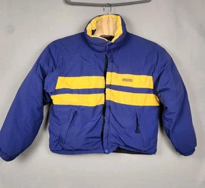 Vintage Nautica Competition Jacket Mens Medium Reversible Down Puffer 90s - Picture 1 of 19