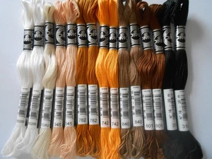 DMC & Anchor Cotton a Broder n.16 Confezione Assortita da 15 - SET ESATTO A - Foto 1 di 1