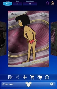 Topps Disney Collect 2025 Chrome Disney Pink Wave Entry Event - Mowgli - Picture 1 of 2