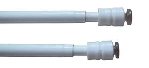 rewagi® 2 x Klemmstange Teleskop – Weiß – 35–55 cm – Ø 8 mm – ohne Bohren - Bild 1 von 4