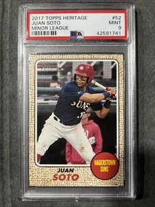 2017 Topps Heritage Minors Juan Soto #52 PSA 9 - Picture 1 of 2