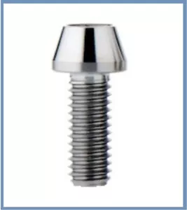 1X PERNO CABEZA CÓNICA DE TITANIO ALLEN M8 X 20MM M8X20MM LARGO GRADO 5 6AL-4V - Imagen 1 de 1