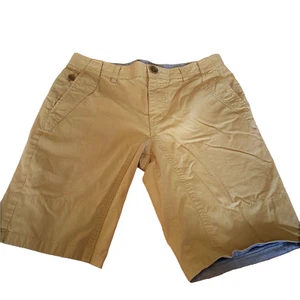 CABBEEN men's Dress/Casual Shorts Size 170/74A (S) Camel/Tan w/ Tapestry Feature - Foto 1 di 10