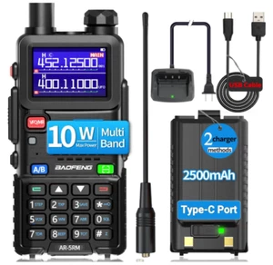 BAOFENG Radio 5RM 10W Ham Radio Long Range Handheld Upgrade of UV-5R AR-5RM Two - Photo 1/9