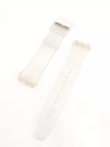 Vintage SWATCH Watch Band - Clear Resin - 16mm - Genuine OEM - Picture 1 of 4