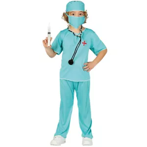 Doktor Kostüm Kinder für Jungen Mädchen Arzt Kostüm Chirurg Ärztin Krankenhaus - Bild 1 von 4
