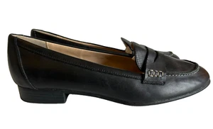 Liz Claiborne Liz & Co Women's Black Leather Comfort Career Penny Loafers Size 9 - Picture 1 of 8