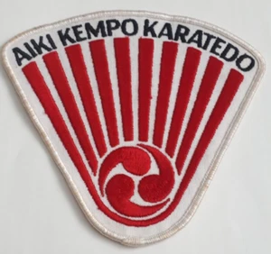 VINTAGE KARATE PATCH AIKI KEMPO KARATEDO PATCH SIZE IS ABOUT 5.5" X 5.25" - Picture 1 of 2