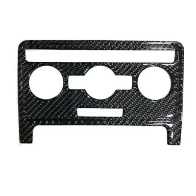 Panel de consola de CD de coche de fibra de carbono embellecedores de aire acondicionado para VW Beetle 2012-2019 Foto 1 de 2