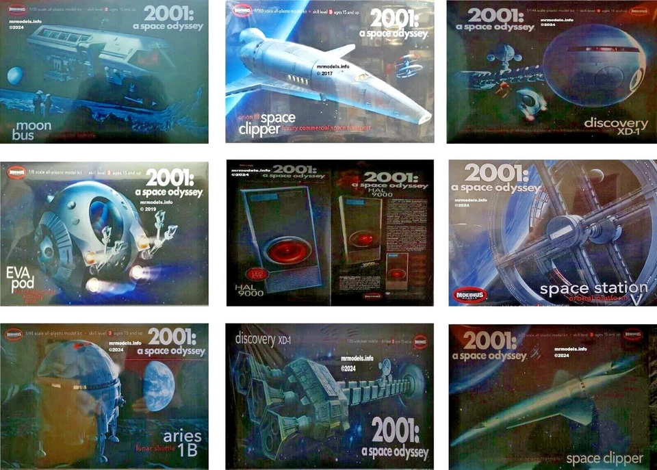 Moebius Models 2001: A Space Odyssey New Plastic Model Kit Mr Models 2001 - Image 1 of 1