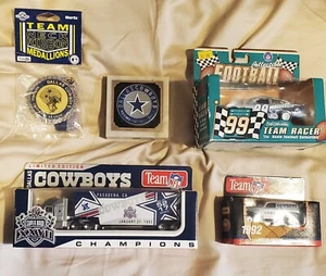 Dallas Cowboys Memorabilia Lot Cars, Truck, Medallion and Marble Paper Weight - Picture 1 of 6