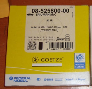 Triumph A75R motorcycle PISTON RING "Single" cylinder ONLY serial #08-525800-00 - Picture 1 of 6