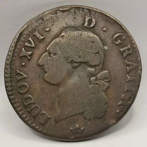 1 SOL LOUIS XVI 1783 M TOULOUSE / FRANKREICH - Bild 1 von 3