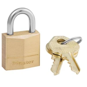 Candado Master Lock 120D estándar de acero con cuerpo de latón macizo de 3/4 pulgadas - Imagen 1 de 1