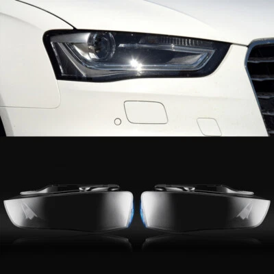 2* Cubiertas de faros Carcasa de lente para Audi A4 A4L B9 B8 PA B8.5 2013-2016 Foto 1 de 4