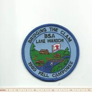 DY SCOUT BSA 1989 INDIANHEAD COUNCIL LAKE WANOCHI FALL CAMPOREE MERGED MN PATCH - Picture 1 of 1