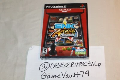 SNK Arcade Classics, Vol. 1 (Sony PlayStation 2, 2008) PS2 NEW SEALED - Image 1 of 4