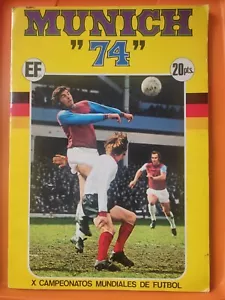 MUNICH 1974 MUNDIAL ALBUM ORIGINAL COMPLETO INCLUIDO PELE POSTER IMPOSIBLE - Picture 1 of 24