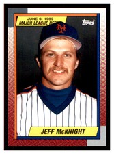 1990 Topps Major League Debut 1989 #80 JEFF MCKNIGHT New York Mets