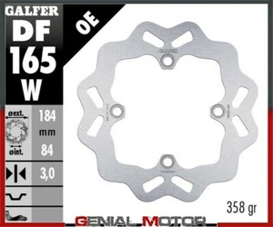 Galfer Disco Freno Posteriore Wave Fixed 184X3mm Suzuki Rm 85 - L 2003>2004 - Picture 1 of 1