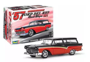 REVELL 1/25 SCALE 1957 FORD DEL RIO RANCH WAGON 2 IN 1 CAR MODEL KIT 85-4548 F/S - Bild 1 von 20