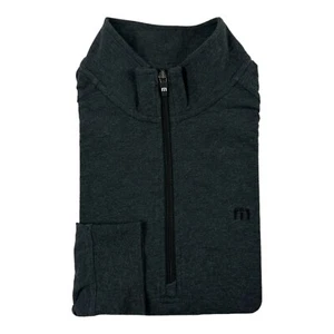 Travis Mathew Gray Performance Mens 1/2 Zip Golf Pullover Size Medium - Picture 1 of 6