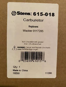 Stens 615-018 Original-Zubehör-Hersteller Vergaser ersetzt Wacker 117285 - Bild 1 von 5