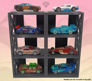 Display Espositore Case Modellismo 8 Macchinine Scala 1:64 3D Print Hot Wheels - Foto 1 di 8