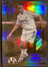 2014 Panini Football League Legend Michael Owen Real Madrid gold refractor card