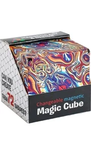 Multi-Shaped Changeable Magnetic Shifting Cube Puzzle Box - Flame Pattern - Picture 1 of 3