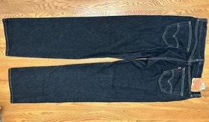 ✰ Levi's 501 Men's Jeans Button Fly Denim Black 38Wx38L Straight Leg 100% Cotton - Picture 1 of 8