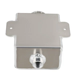 Universal Coolant Overflow Tank 1 1/4 QT (1.25 QT) Aluminum Silver - Picture 1 of 12
