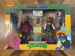 Neca TMNT Teenage Mutant Ninja Turtles Splinter & Baxter Figures w/Stock Box NIB - Picture 1 of 12