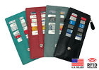 RFID Leather Women's Stacker Long Wallet  Credit Card ID Holder Zip Pocket New