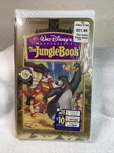 The Jungle Book 30th Anniversary Walt Disney's Masterpiece 1996 VHS New/Sealed - Picture 1 of 24