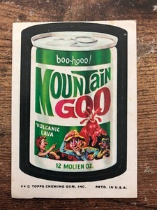 Vintage 1970's TOPPS Wacky Packages MOUNTAIN GOO 