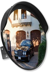 18 Inch Adjustable Convex Security Mirror, Indoor Outdoor Curved Safety Mirror - Picture 1 of 6
