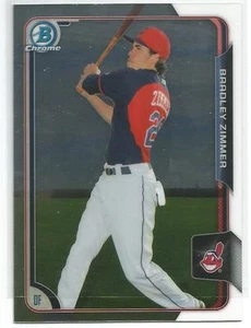 Bradley Zimmer Cleveland Indians 2015 Bowman Chrome Prospect Card - Picture 1 of 2