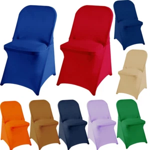 Wedding Party Banquet Meeting Arrange Chair Cover Stretch Dining Seat Slipcovers - Picture 1 of 32
