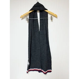 Tommy Hilfiger Herren Schal Flag Edge anthrazit grau blau rot weiß 100% Acryl - Bild 1 von 9