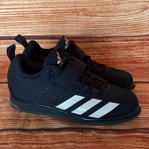 Adidas Powerlift 4 Weightlifting Mens Sz 8.5 US Black and White Shoes - Picture 1 of 7