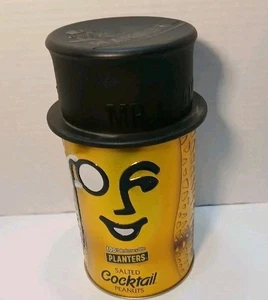 Planters Mr. Peanut Salado Cóctel Cacahuetes 100 Aniversario Lata Sombrero de copa - Imagen 1 de 4