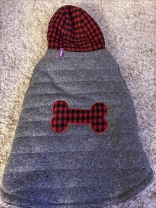 XL Fashion Pet Dog New Reversible Fleece Jacket Coat Plaid - Picture 1 of 4