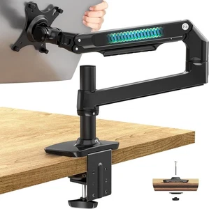 Single Monitor Arm Desk Mount Holds Screens up to 40 Inches and 25 lbs, Fully A - Picture 1 of 7