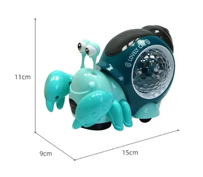 Juguete para bebé cangrejo gateador - Brillante con luz de música Juguete para bebé niño pequeño Regalo Foto 1 de 4