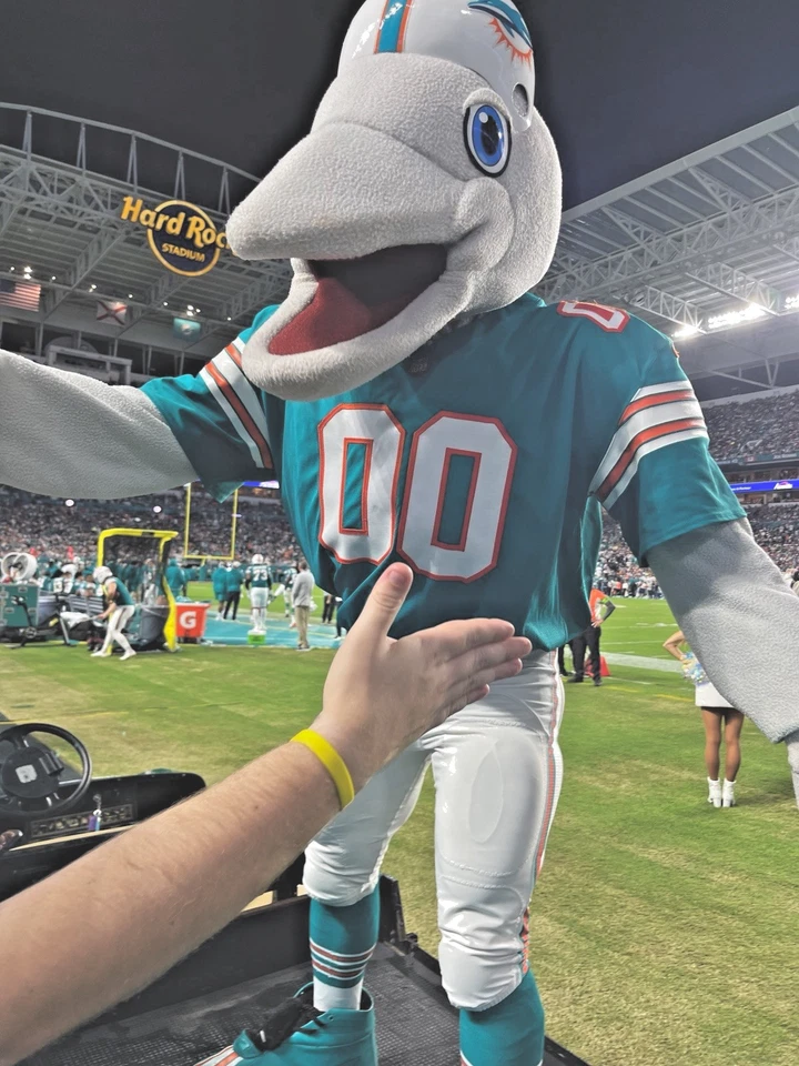 MIAMI DOLPHINS VS TAMPA BAY BUCCANEERS  12/28  1:00 PM SW SIDE LINE FIELD PASS - Image 1 of 4