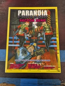 Paranoia Sector Zero. 3 misiones de solución de problemas MGP 6643 Mongoose Publishing - Imagen 1 de 2