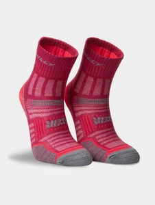 Hilly Twin Skin Anklet Running Socks Magenta Anti Blister Double Layer Sports - Picture 1 of 8