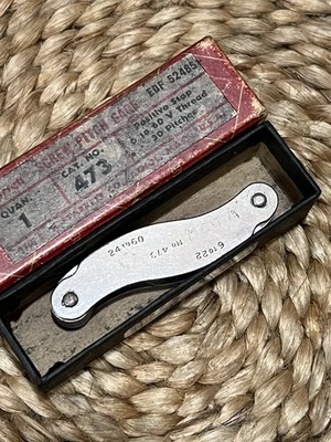 The L.S. Medidor de paso de tornillo Starrett 30 lanzamientos No. 473 En Caja USA Foto 1 de 4